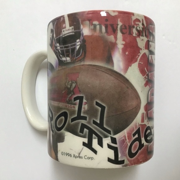Alabama Crimson Tide College Football Licensed Coffee Mug Red XPres 1996 Vintage - Picture 1 of 13
